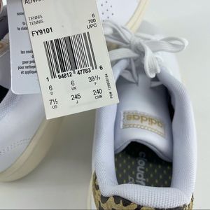 Adidas Advantage Witte Sneaker Leopard (FY9101) - Schoenen Caramel  (Sint-Job-in-'t-Goor)